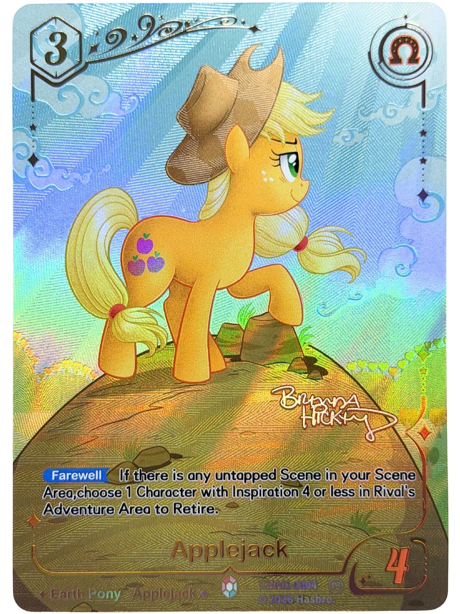 Applejack Signature Alternate Art 1st Edition (CR) BP01-CR04