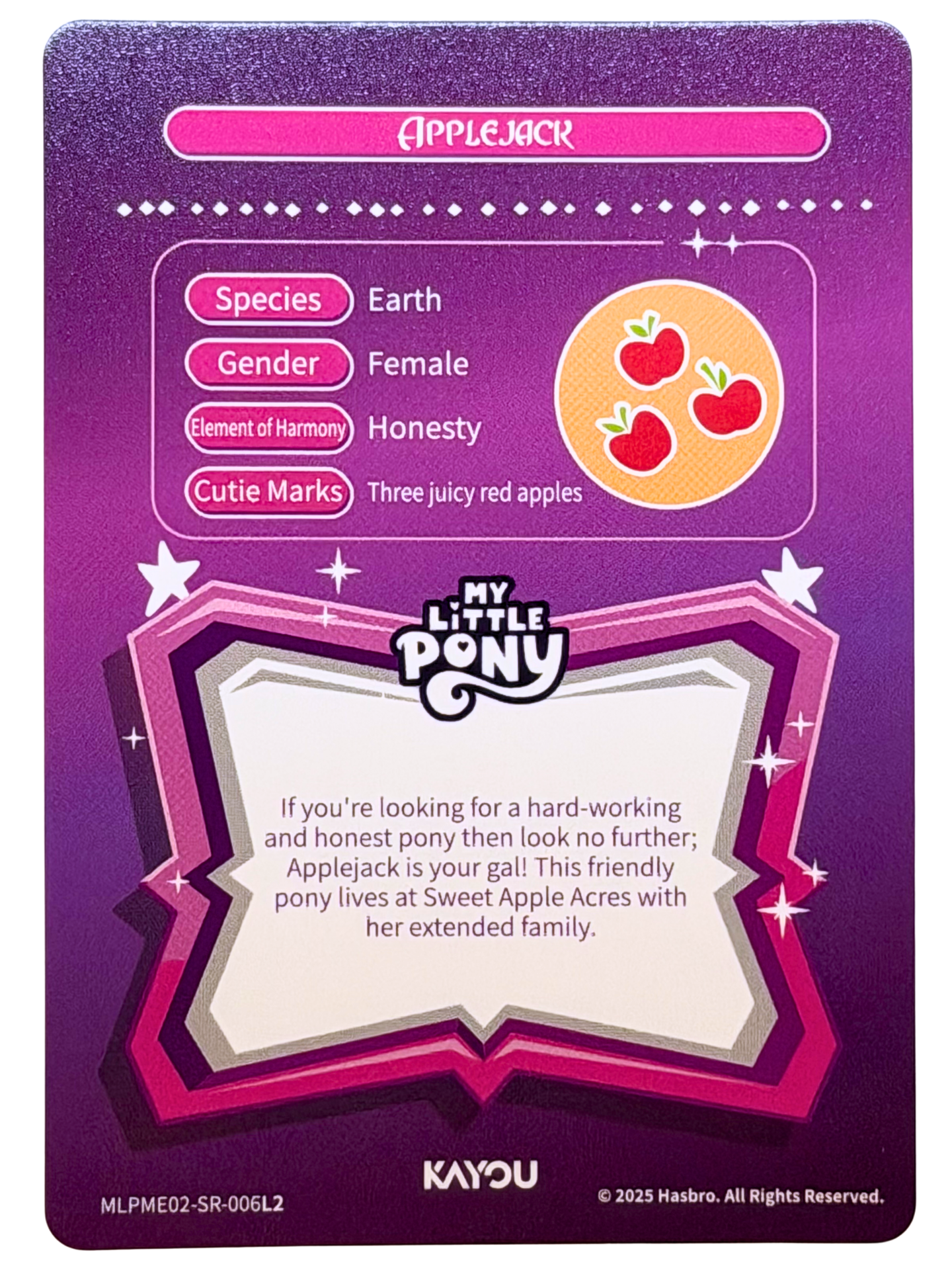 Applejack (SR) MLPME02-SR-006L2