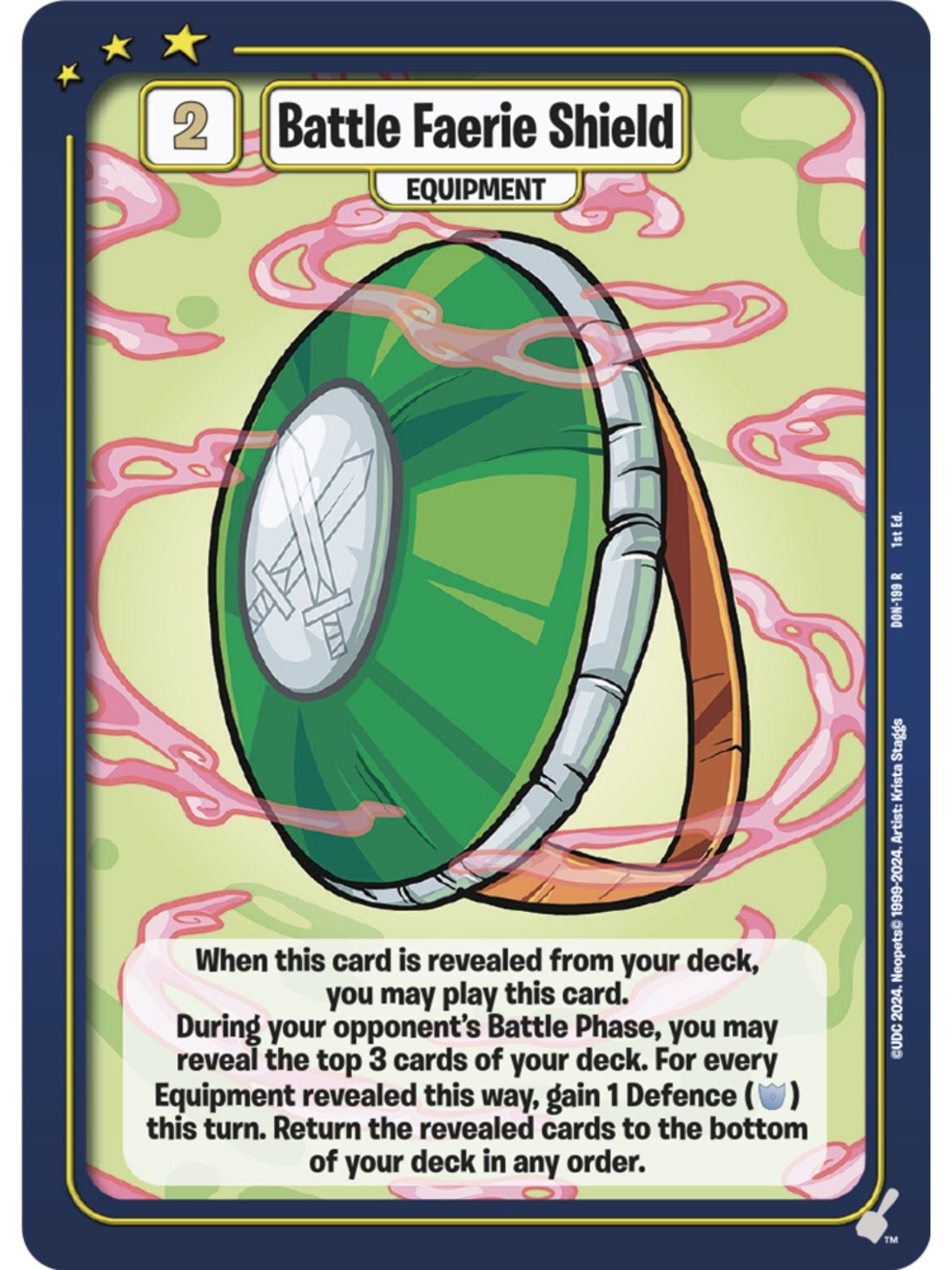 Battle Faerie Shield (R) DON-199 1st Edition