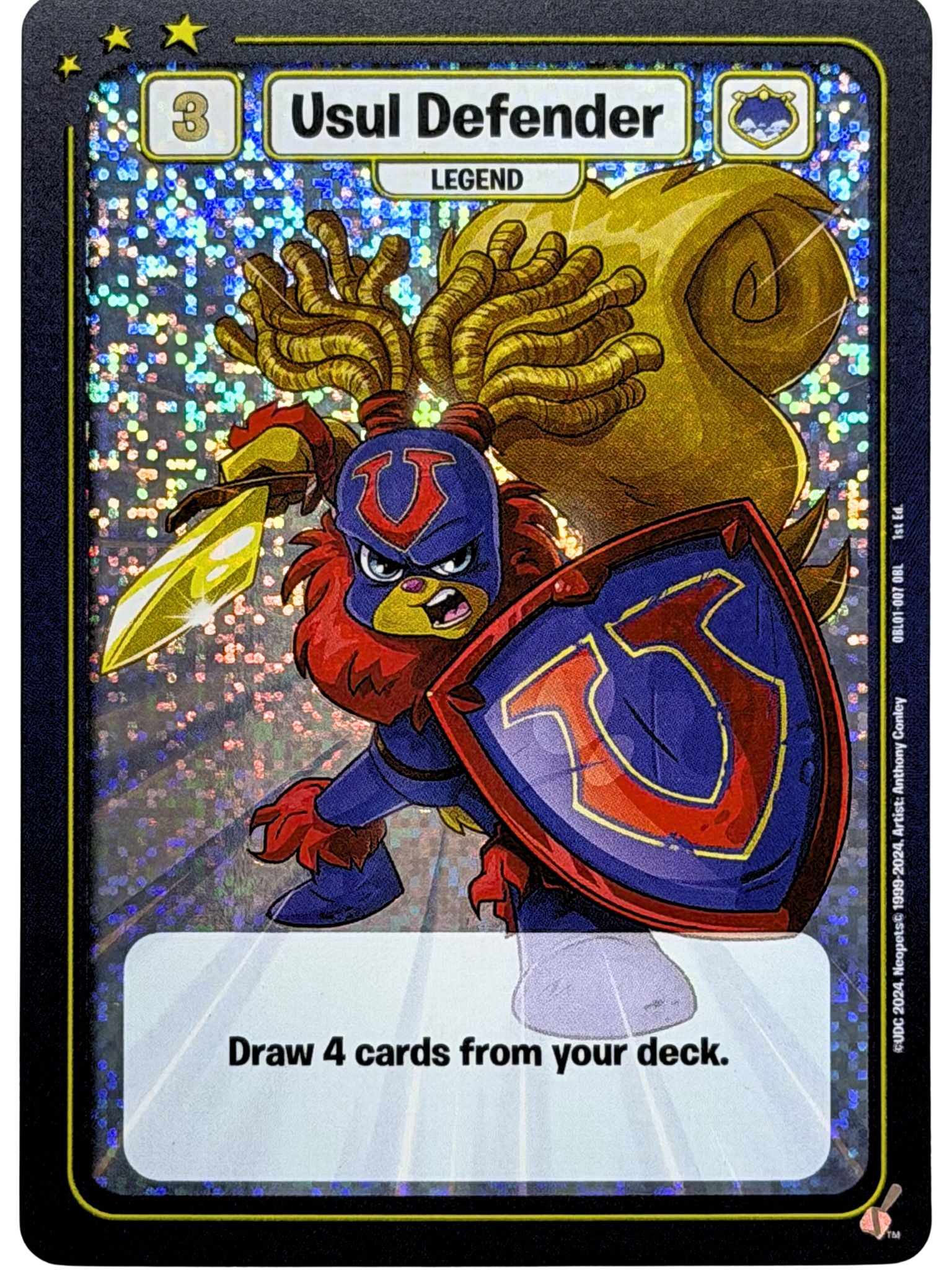 Usul Defender Foil Promo OBL01-007 1st Edition
