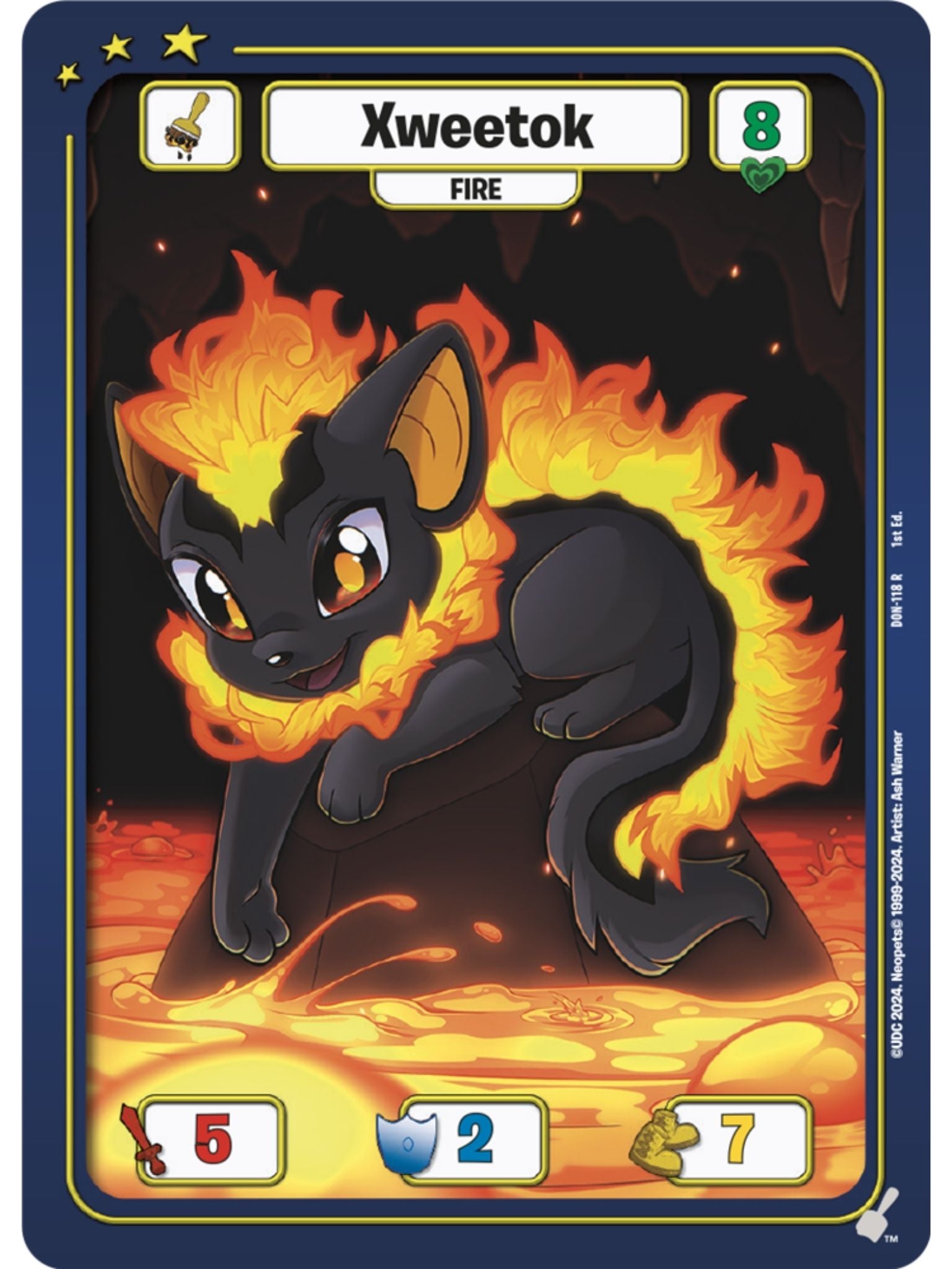 Fire Xweetok (R) DON-118 1st Edition