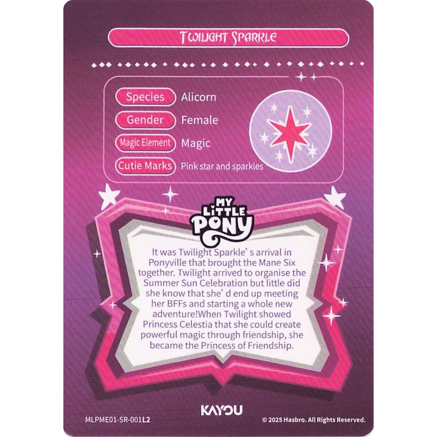 Twilight Sparkle (SR) MLPME01-SR-001L2