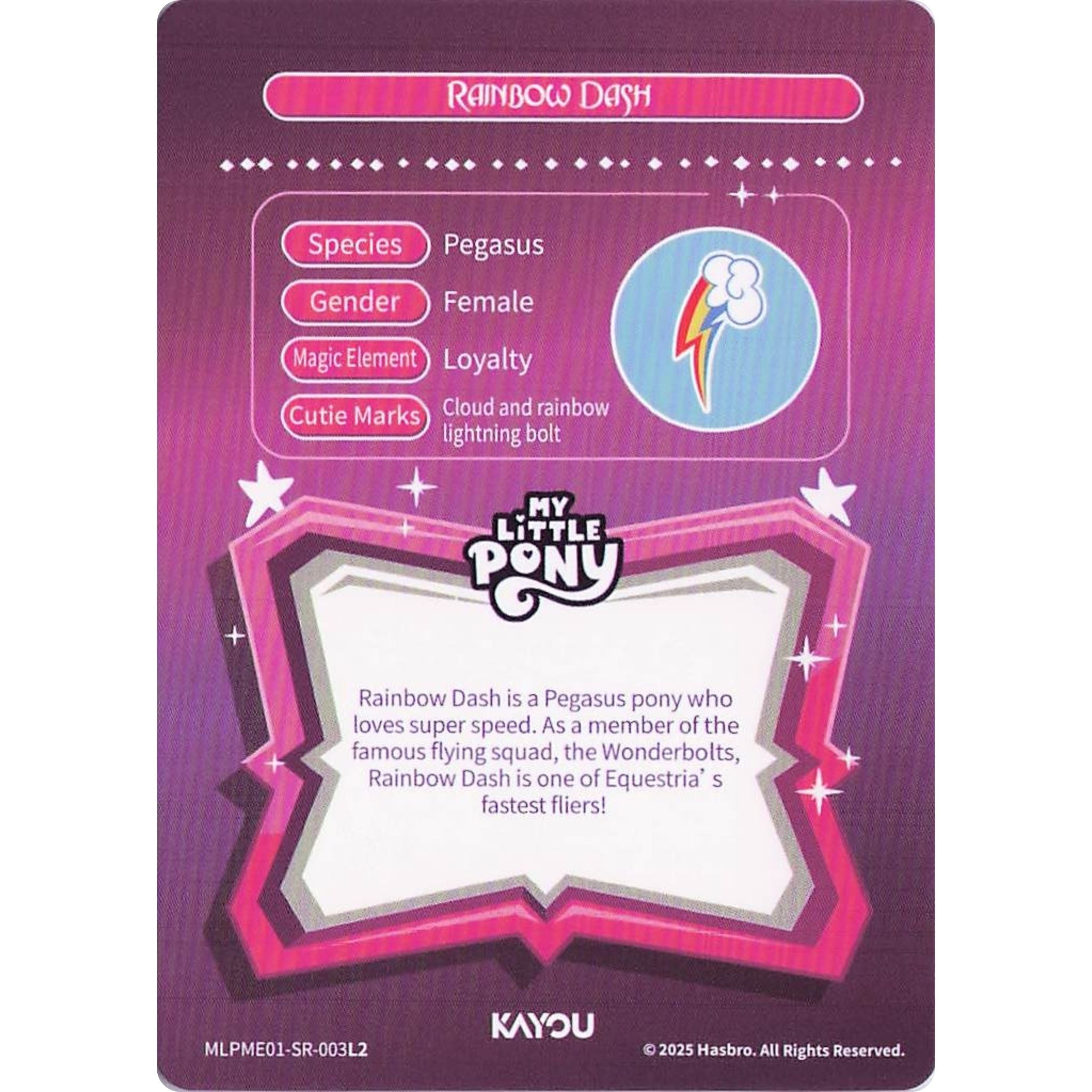 Rainbow Dash (SR) MLPME01-SR-003L2