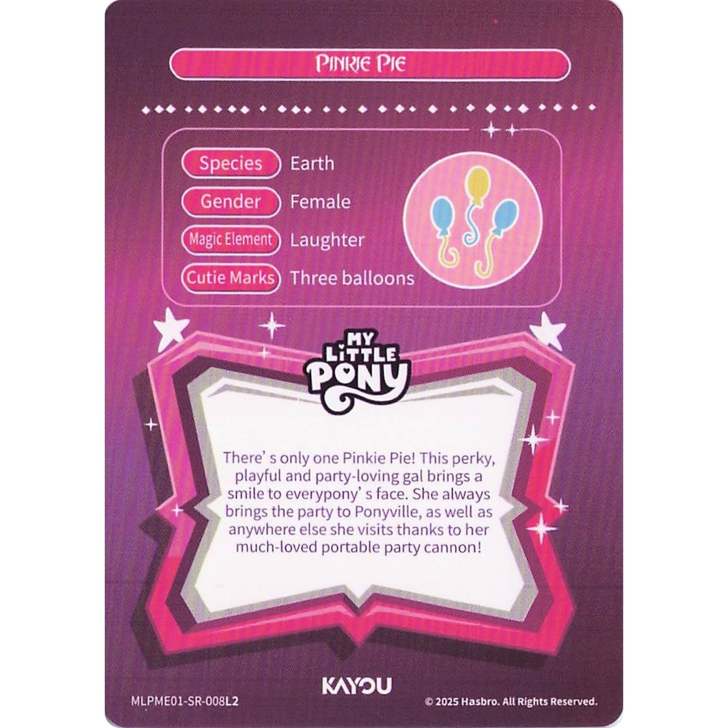 Pinkie Pie (SR) MLPME01-SR-008L2