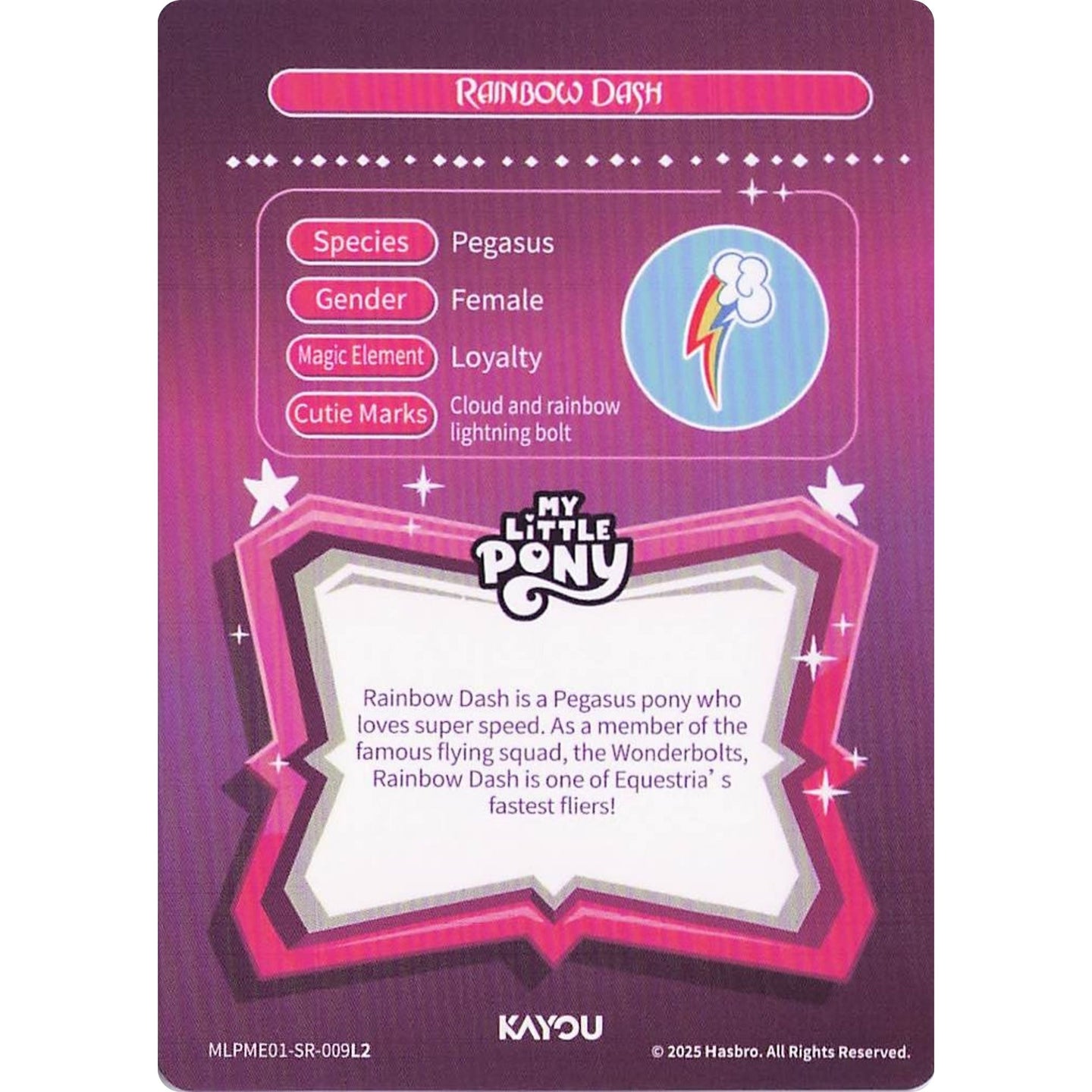 Rainbow Dash (SR) MLPME01-SR-009L2