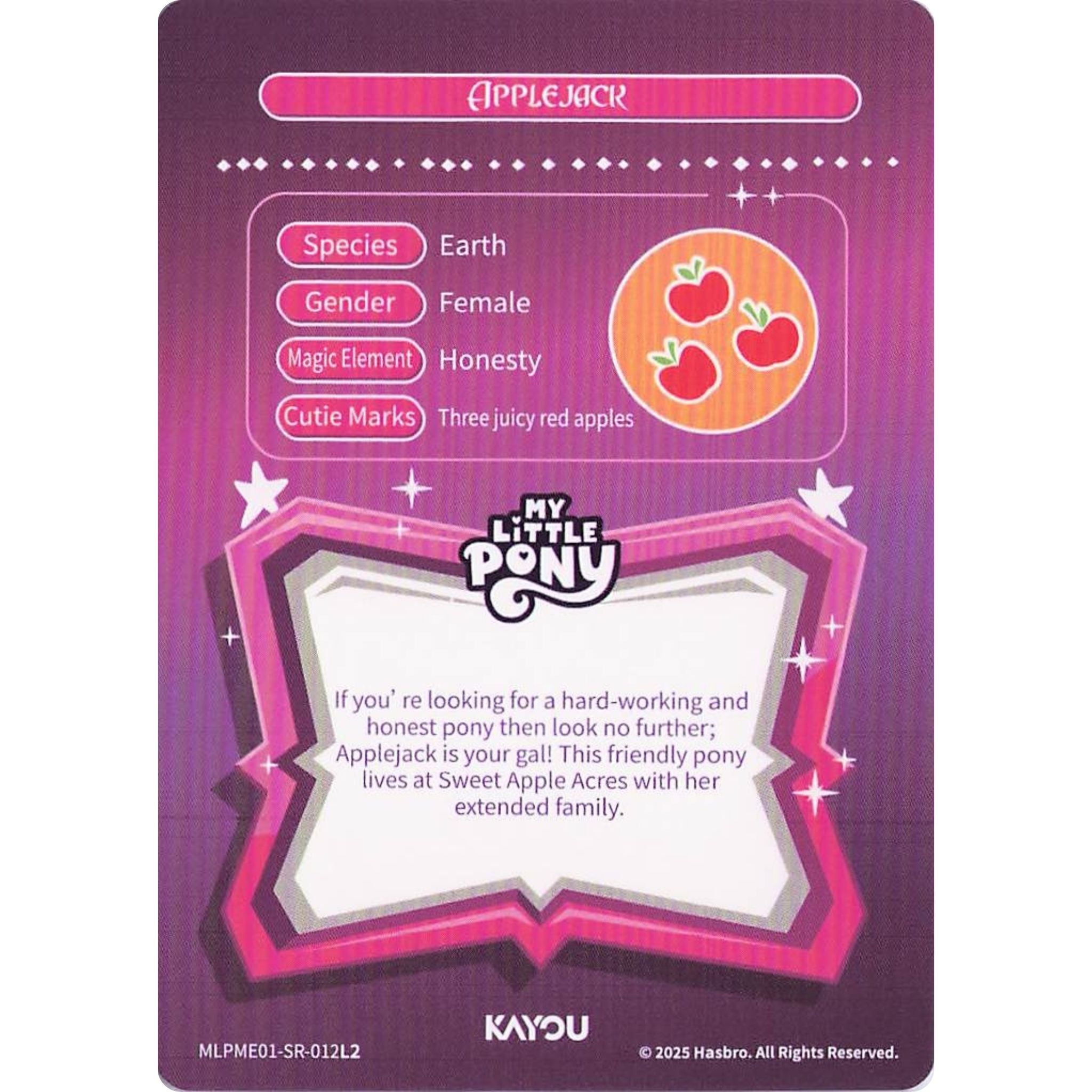 Applejack (SR) MLPME01-SR-012L2