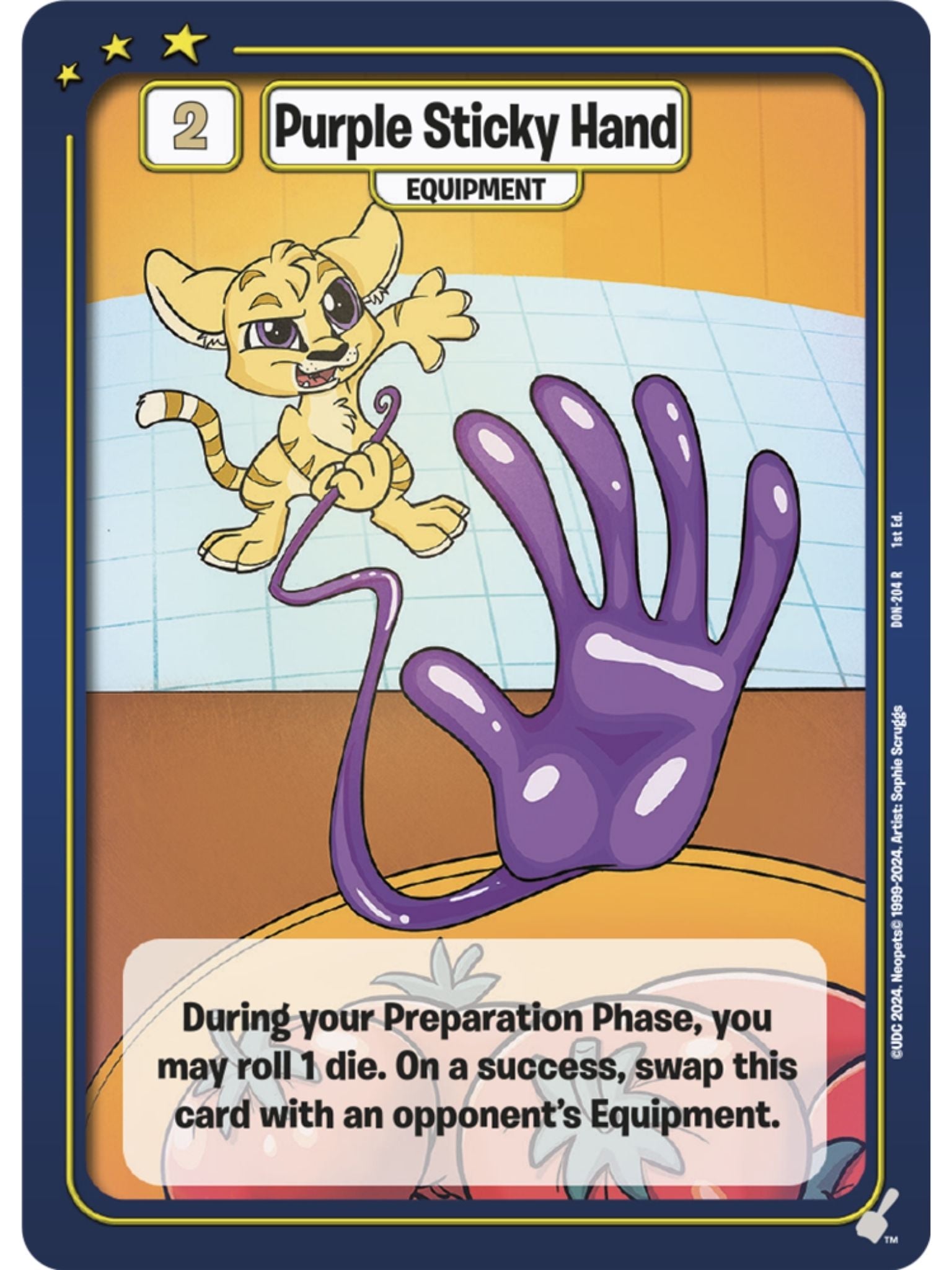 Purple Sticky Hand (R) DON-204 1st Edition