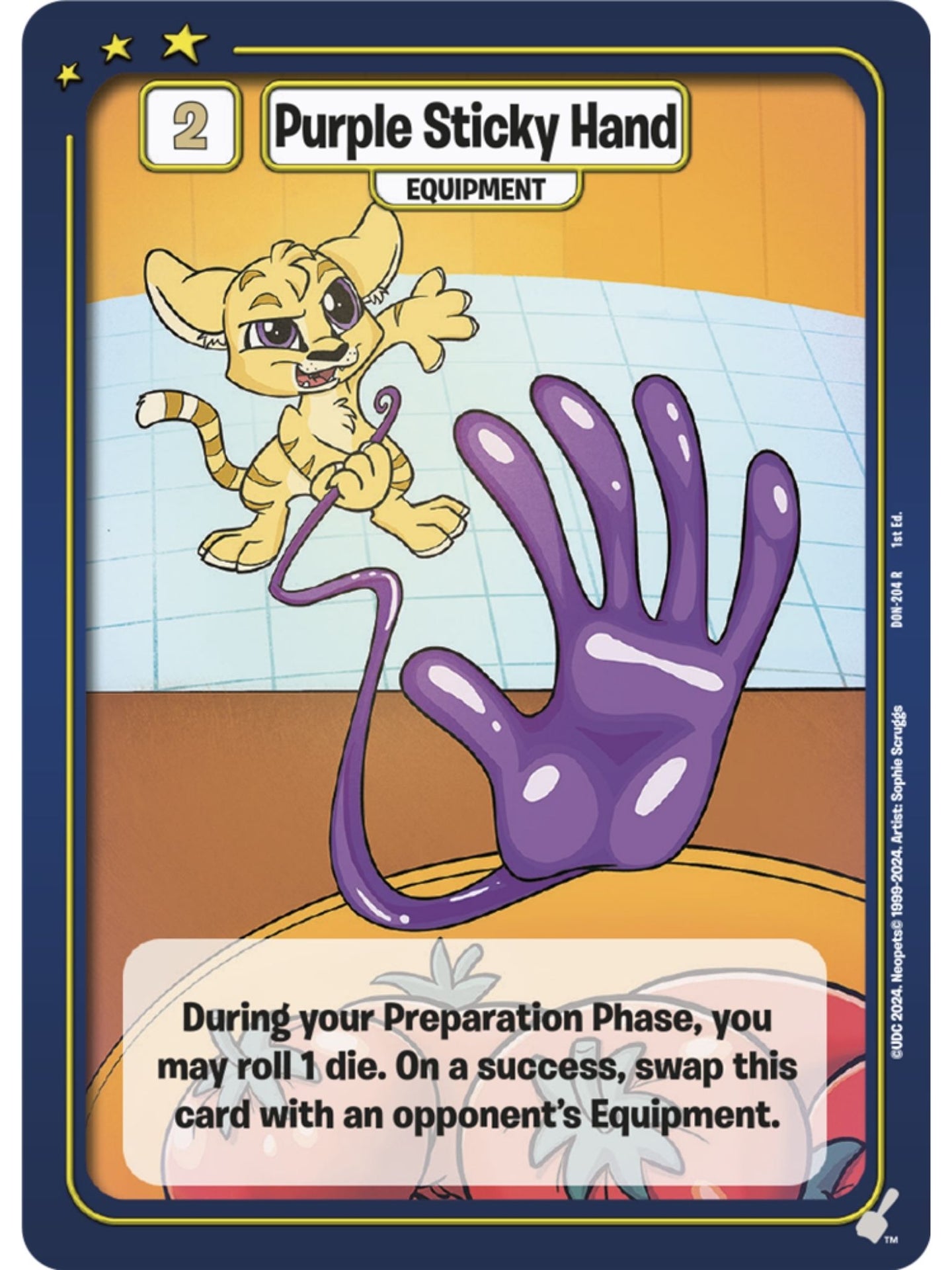 Purple Sticky Hand (R) DON-204 1st Edition