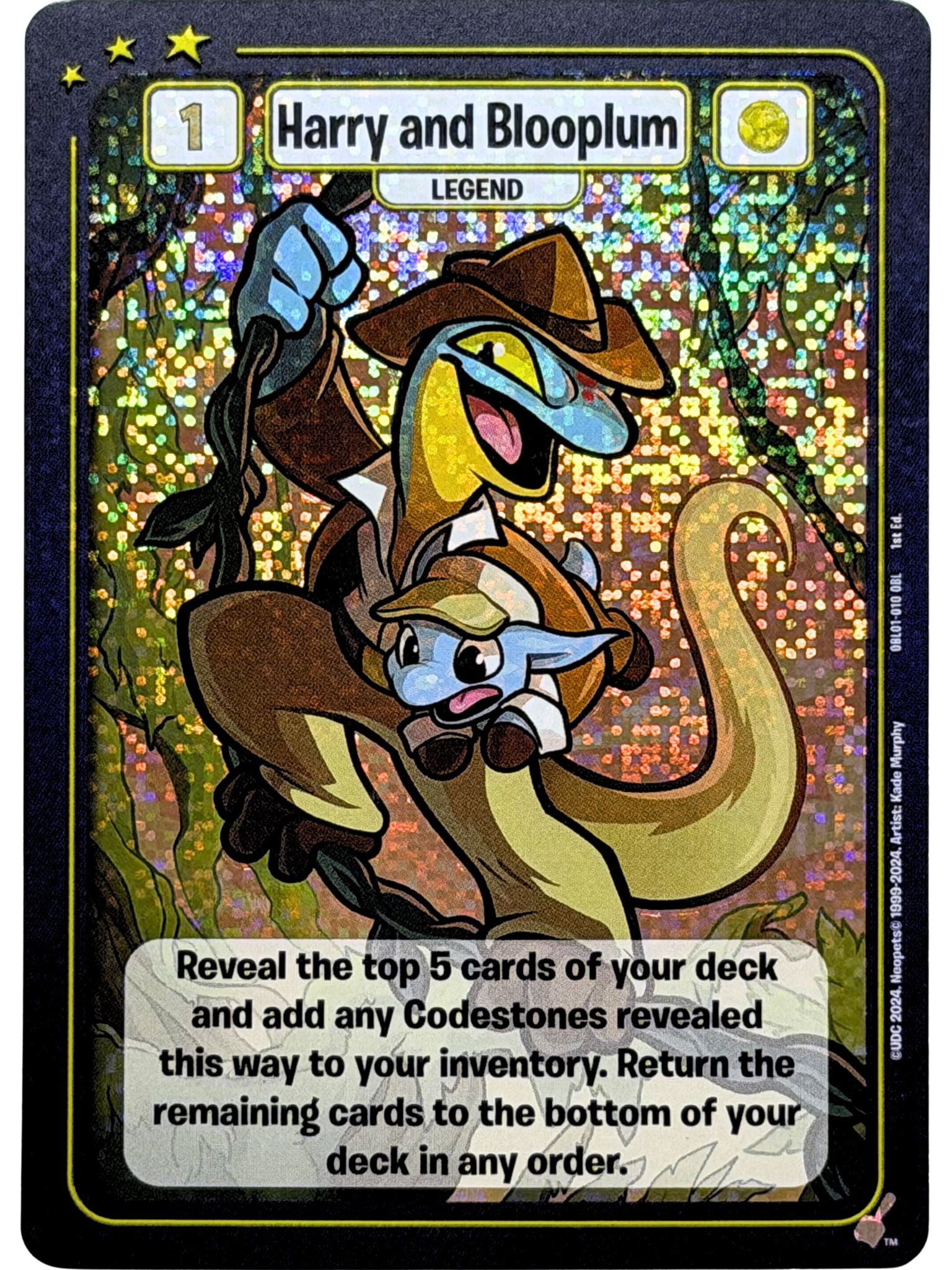 Harry and Blooplum Foil Promo OBL01-010 1st Edition