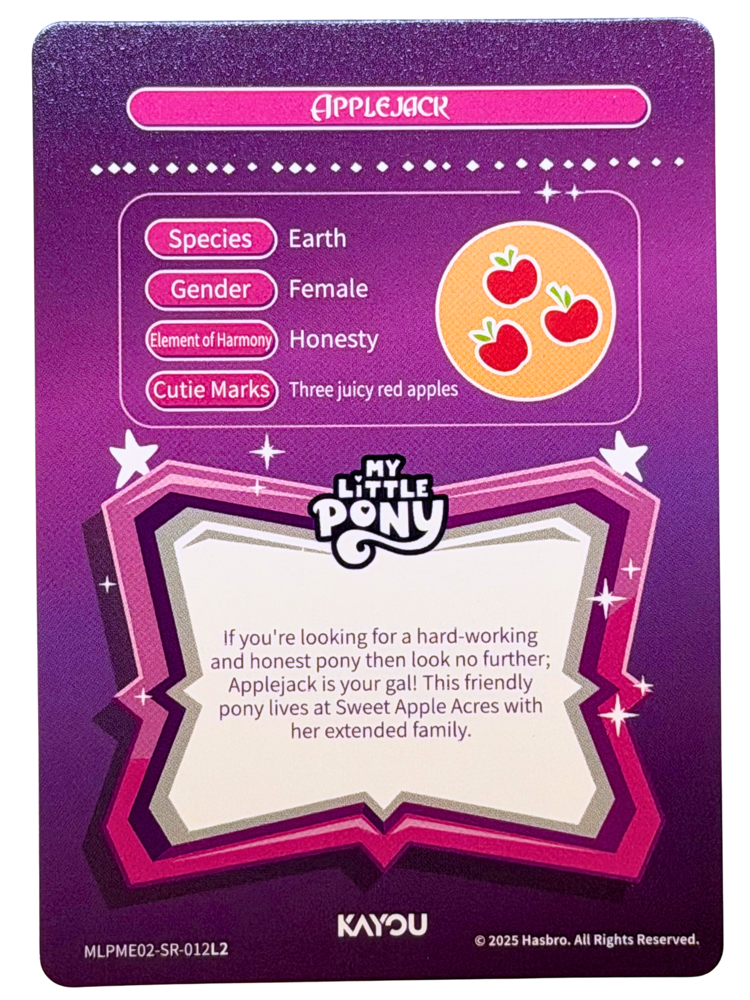 Applejack (SR) MLPME02-SR-012L2