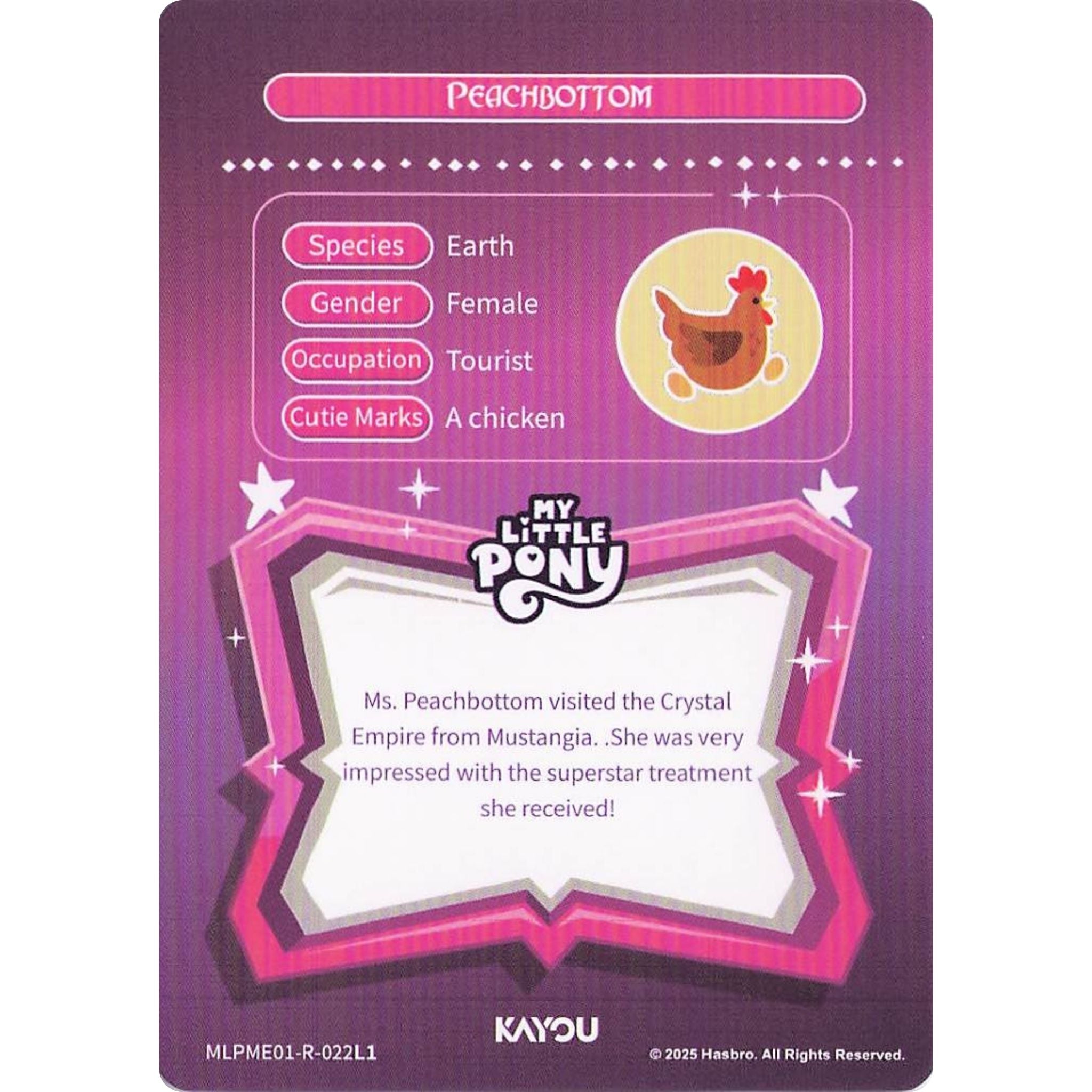 Peachbottom (R) MLPME01-R-022L1