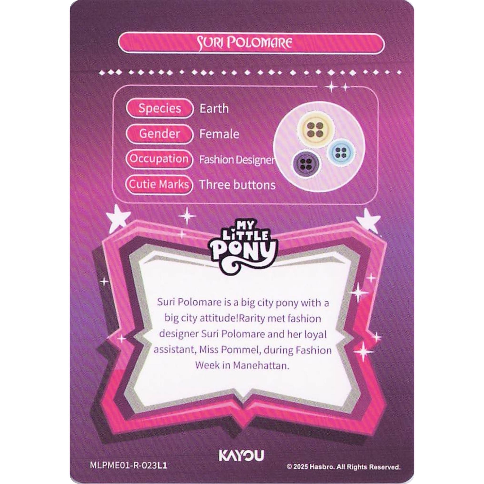 Suri Polomare (R) MLPME01-R-023L1