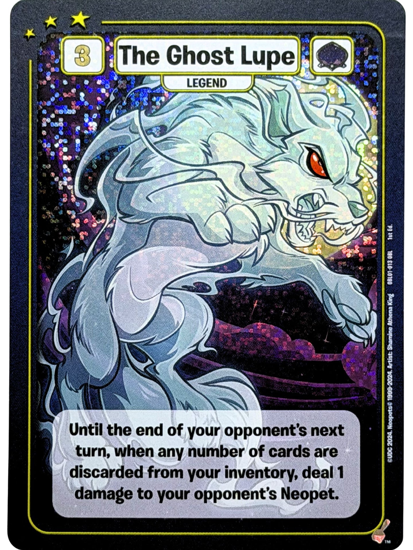 The Ghost Lupe Foil Promo OBL01-013 1st Edition