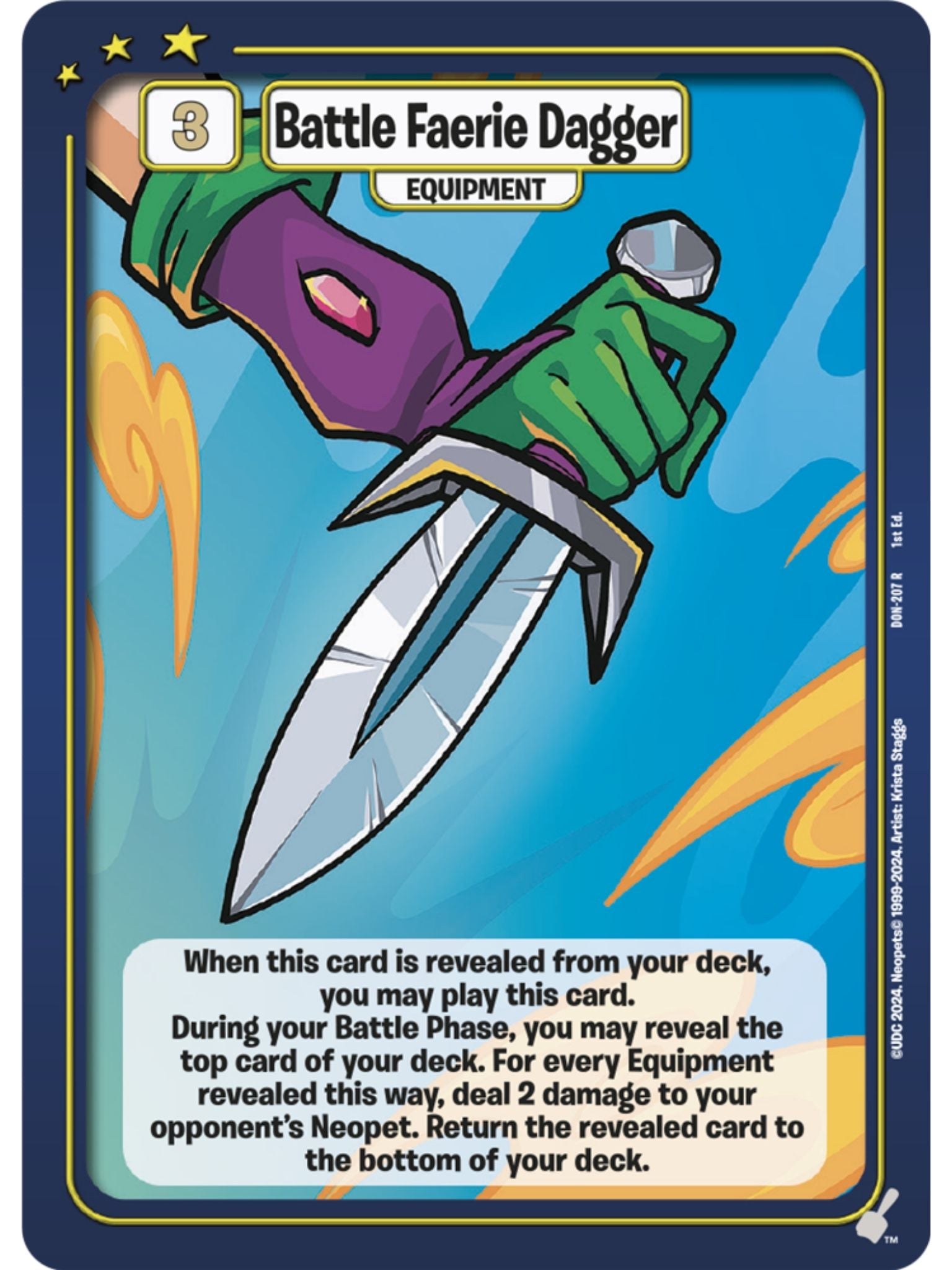 Battle Faerie Dagger (R) DON-207 1st Edition