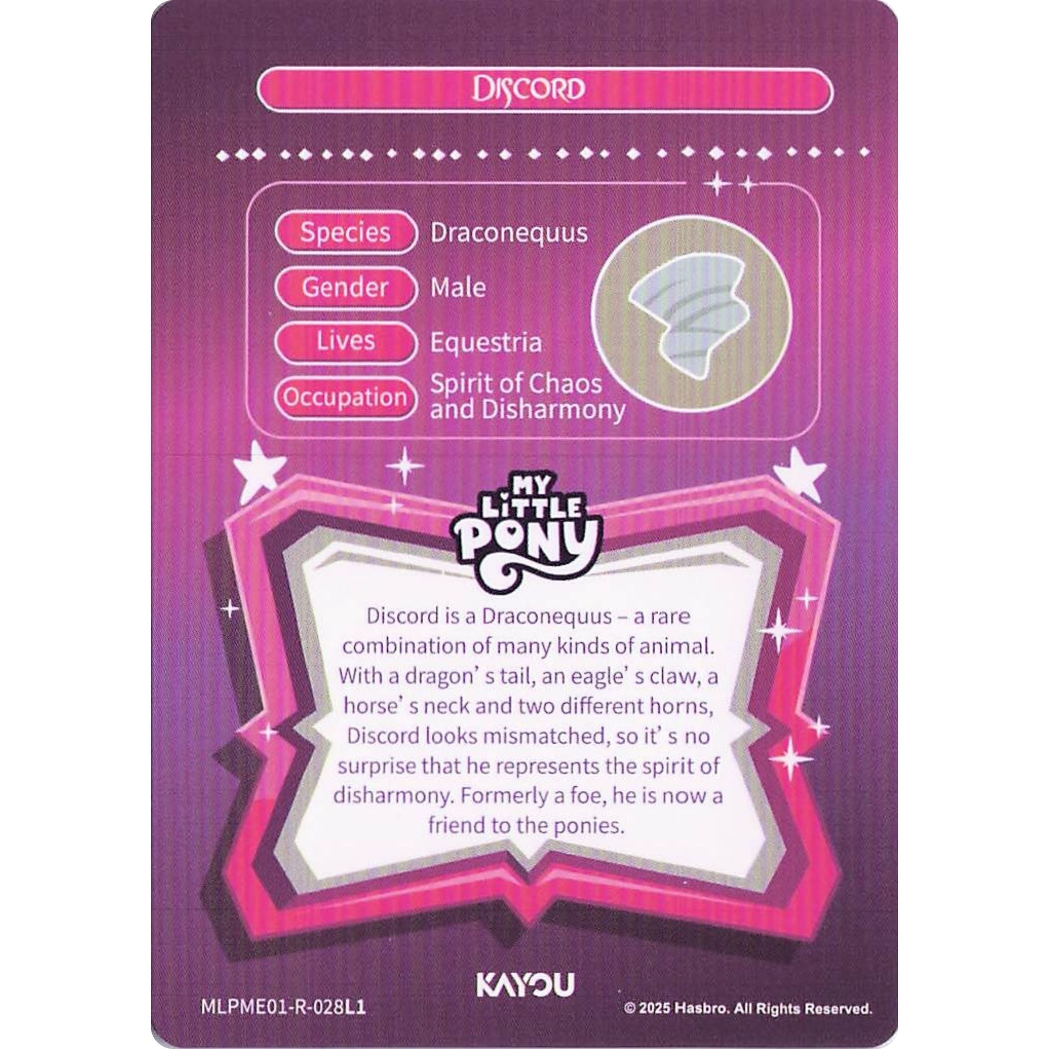 Discord (R) MLPME01-R-028L1