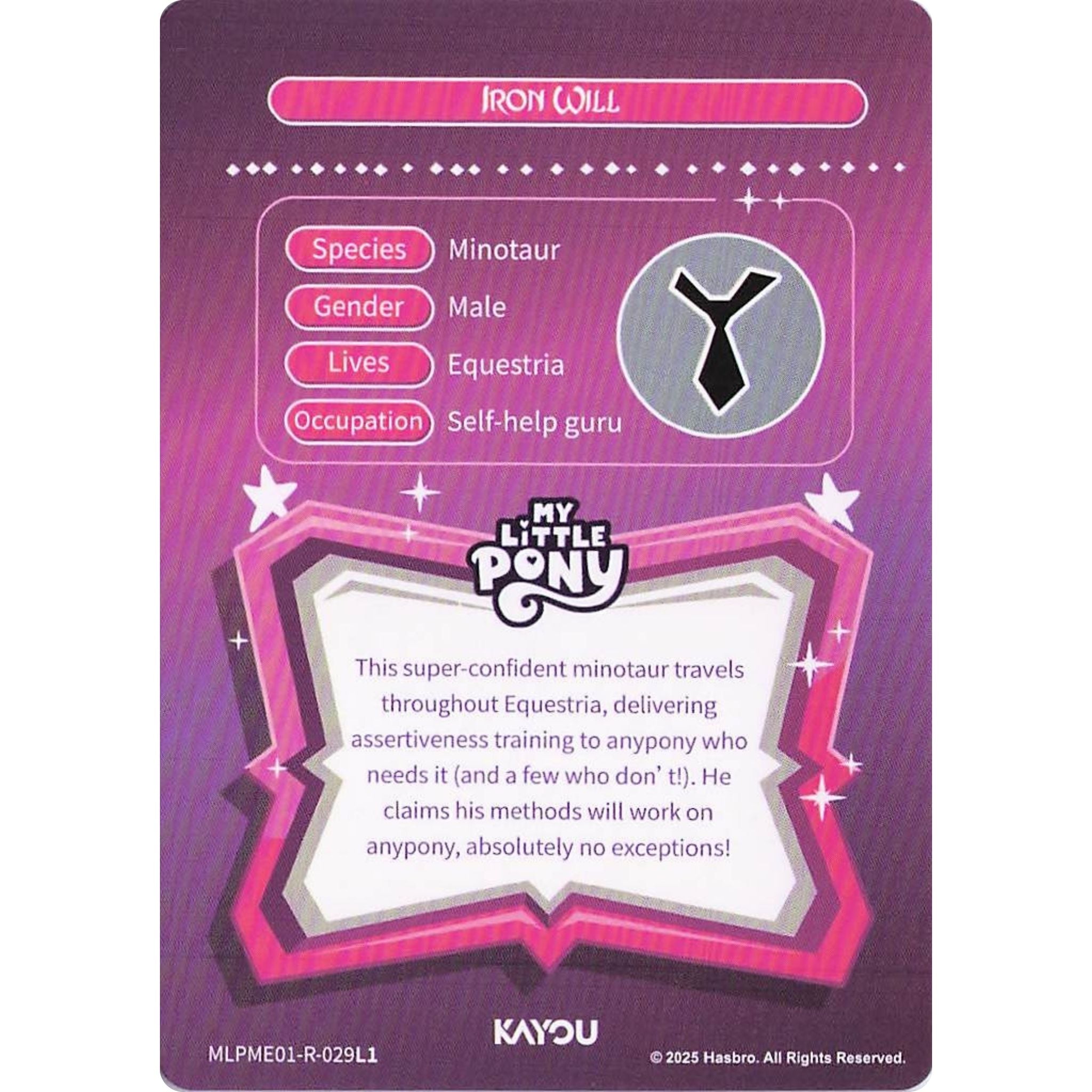 Iron Will (R) MLPME01-R-029L1