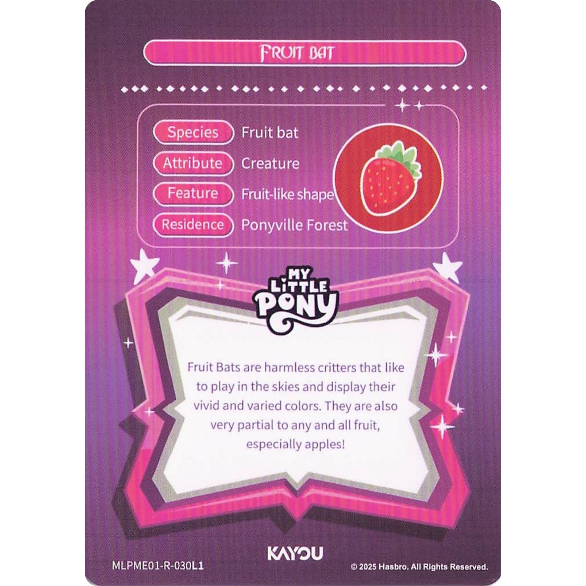 Fruit Bat (R) MLPME01-R-030L1