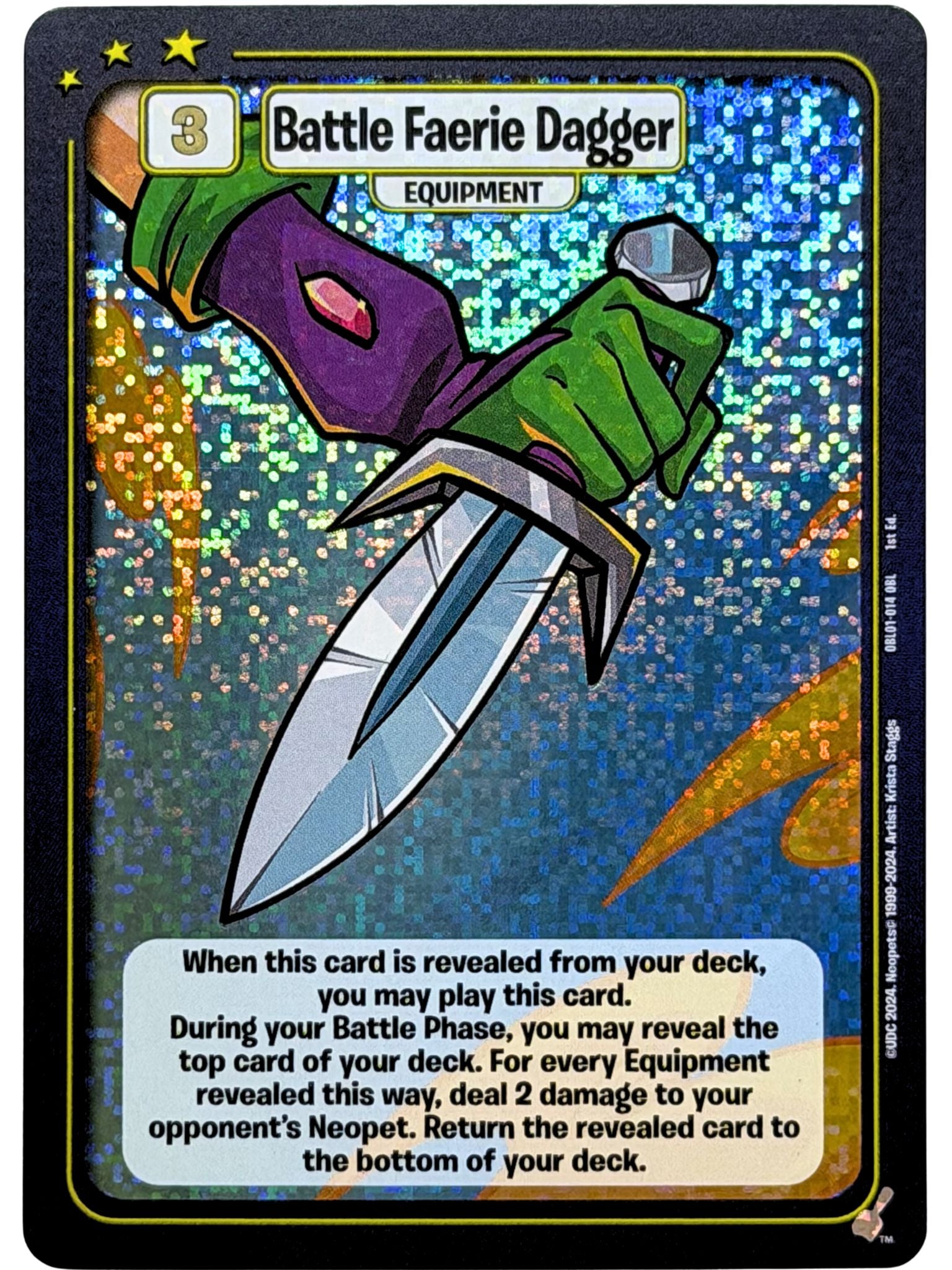 Battle Faerie Dagger Foil Promo OBL01-014 1st Edition