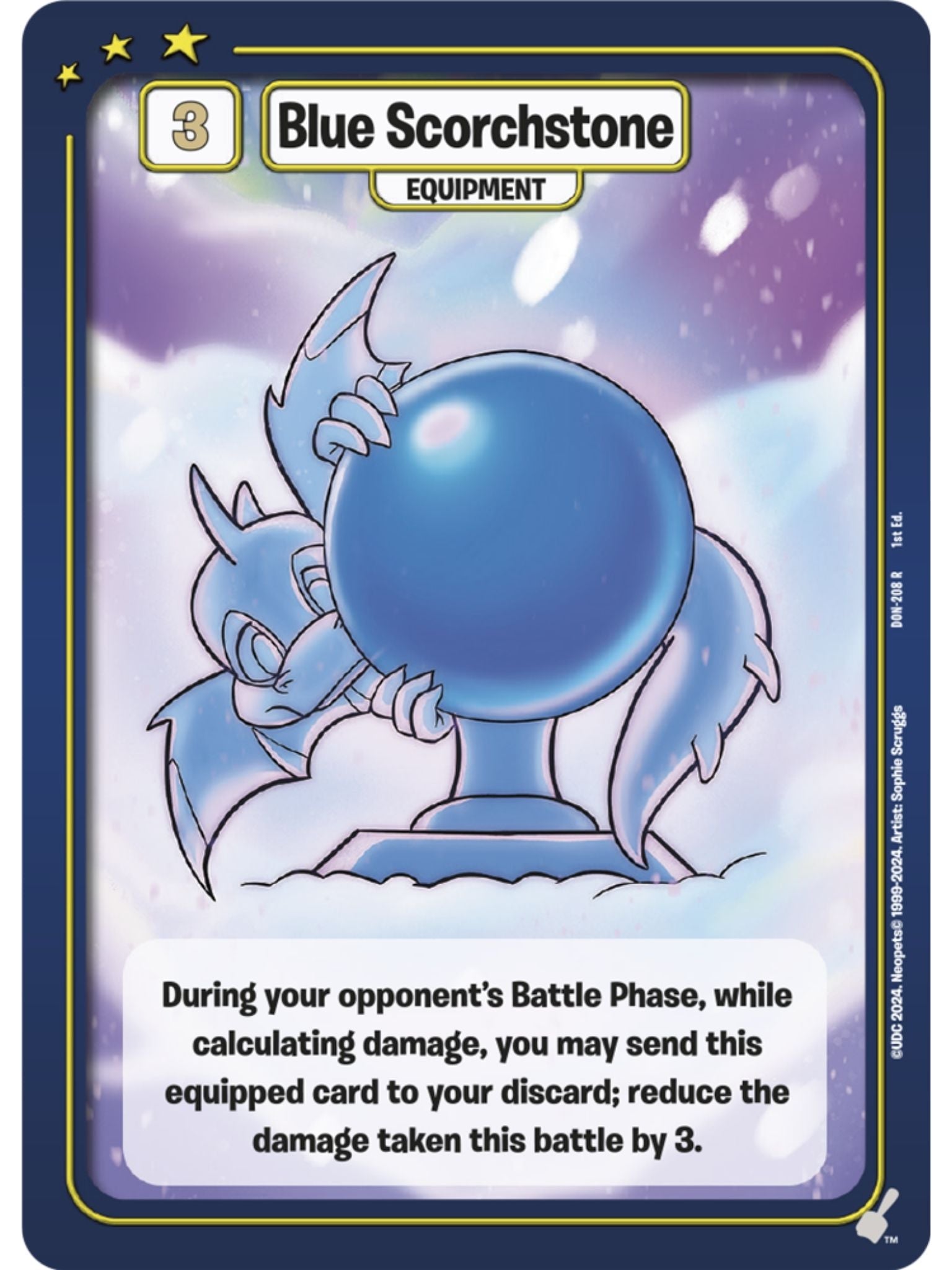 Blue Scorchstone (R) DON-208 1st Edition