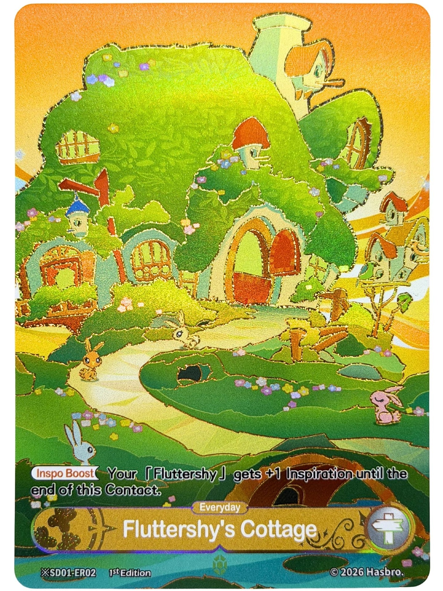 Fluttershy's Cottage Day Time Alternate Art 1st Edition (ER) SD01-ER02