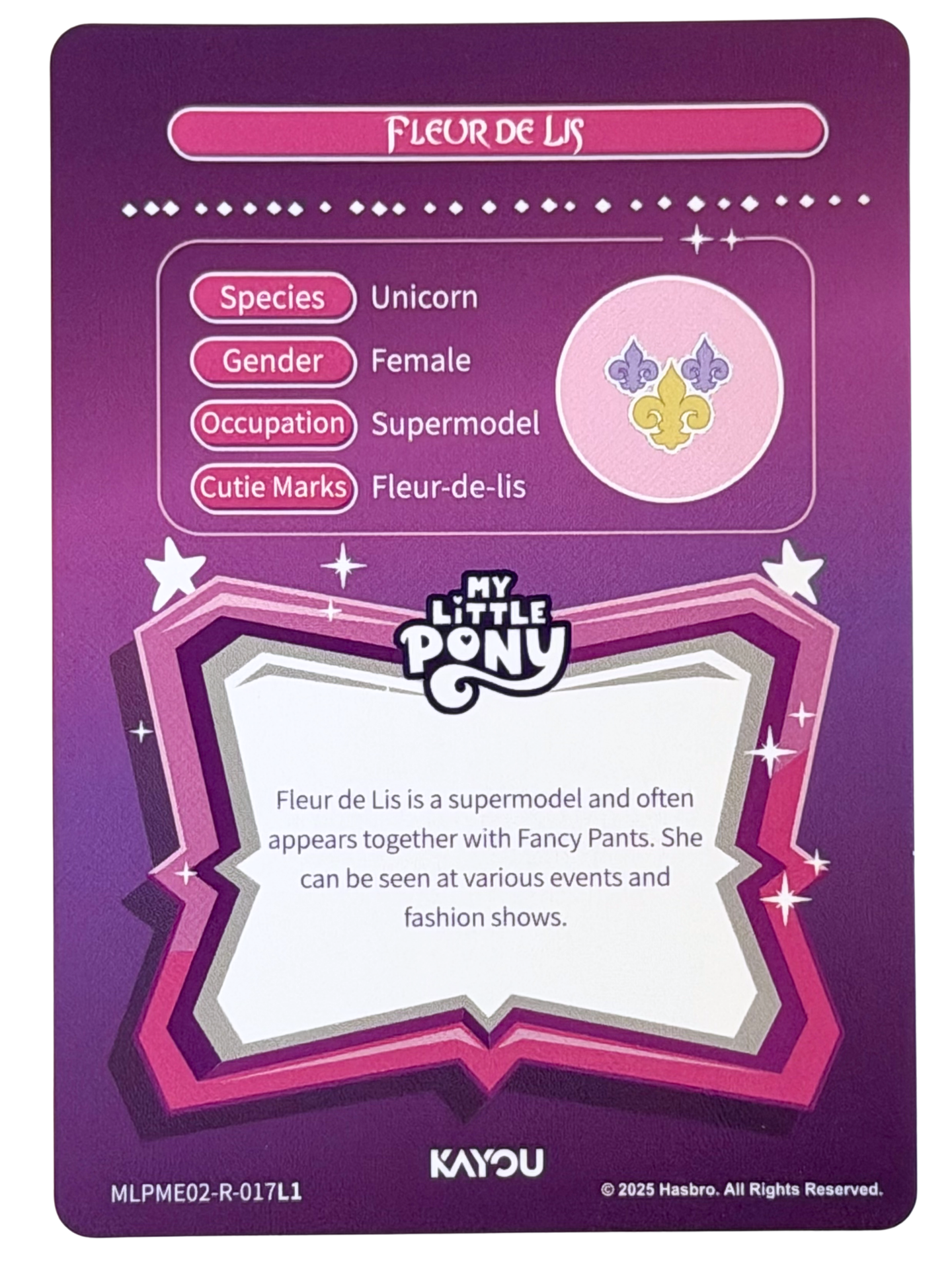 Fleur De Lis (R) MLPME02-R-017L1