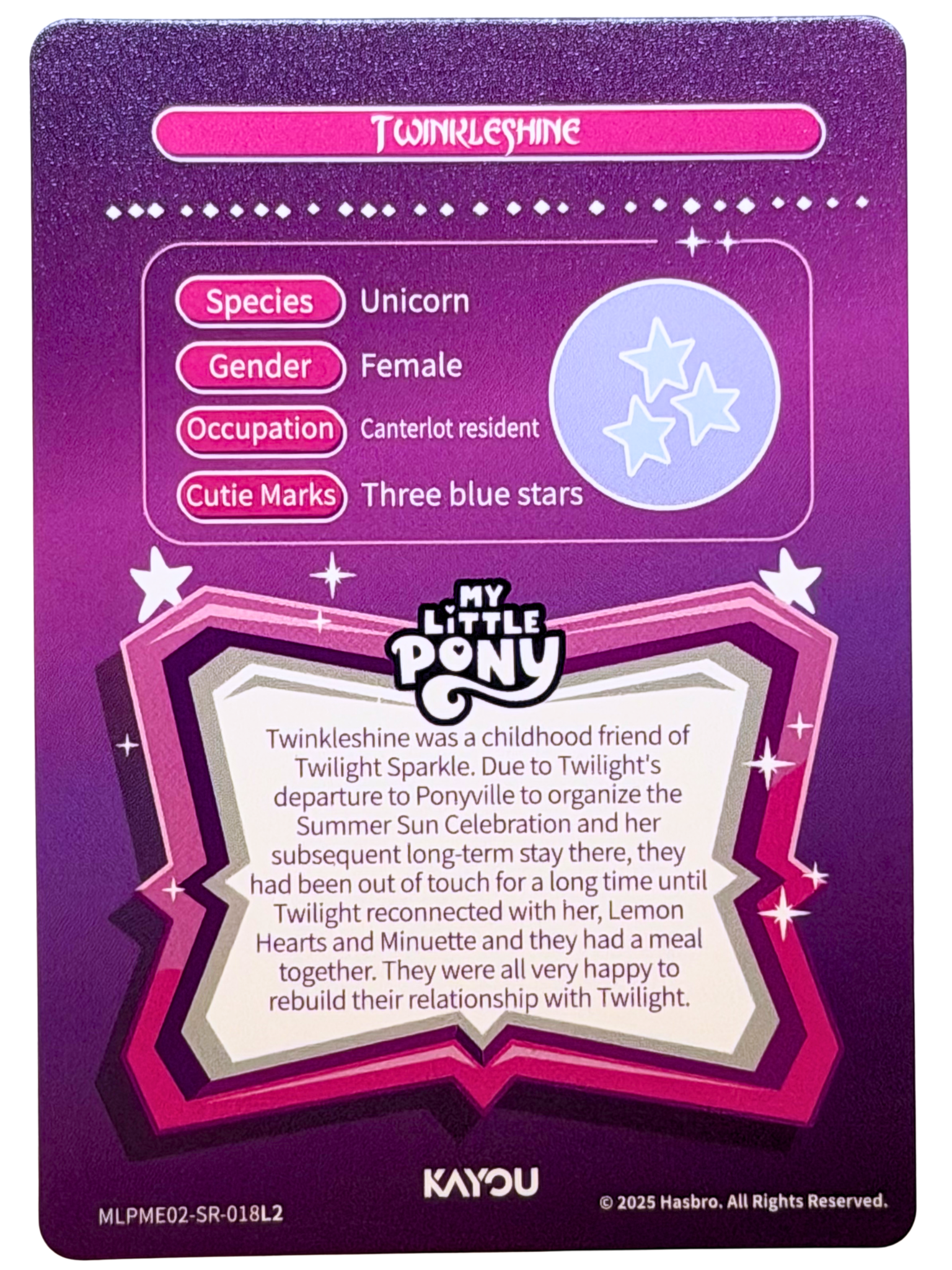 Twinkleshine (SR) MLPME02-SR-018L2