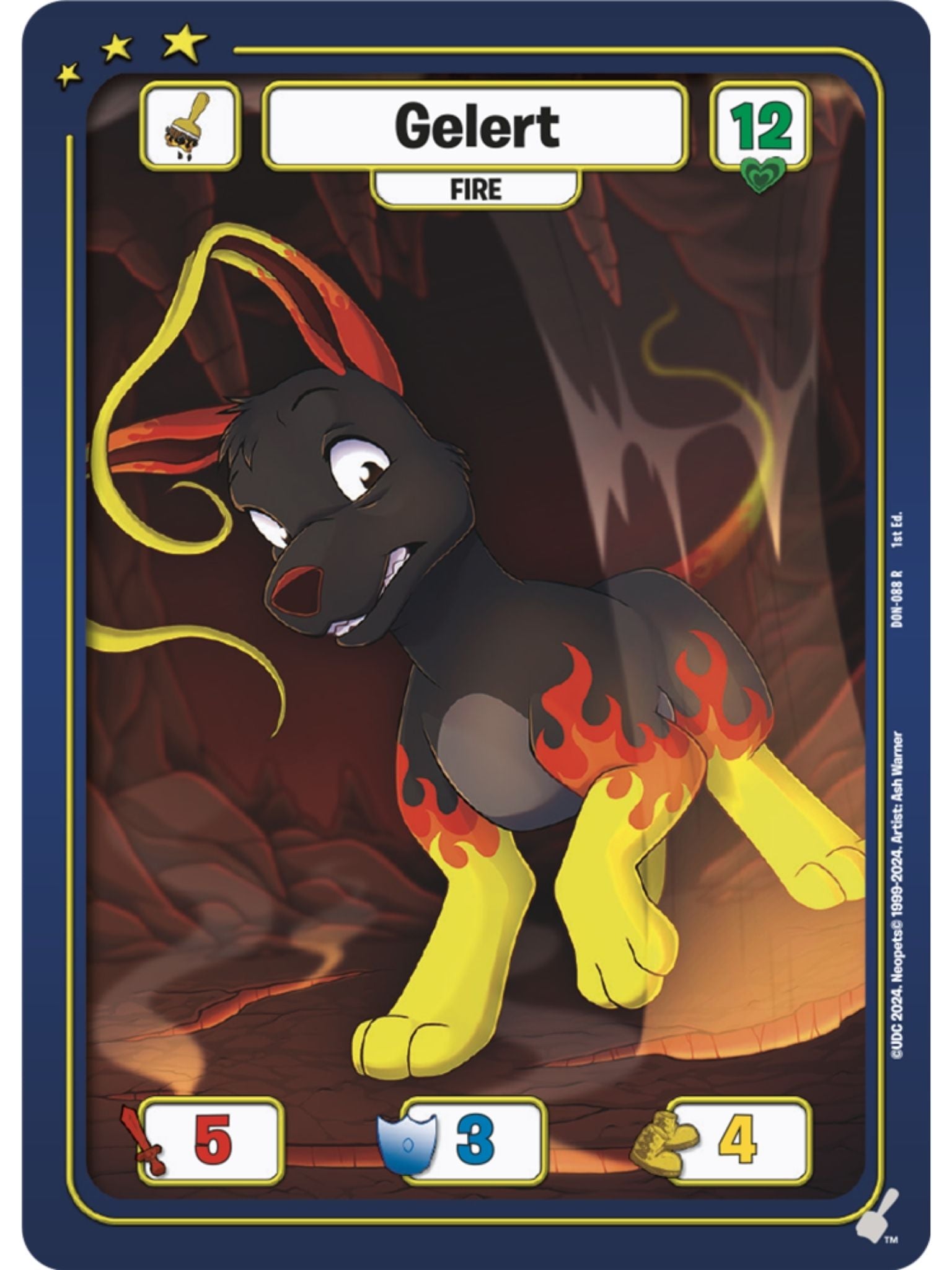 Fire Gelert Foil (R) DON-088 1st Edition