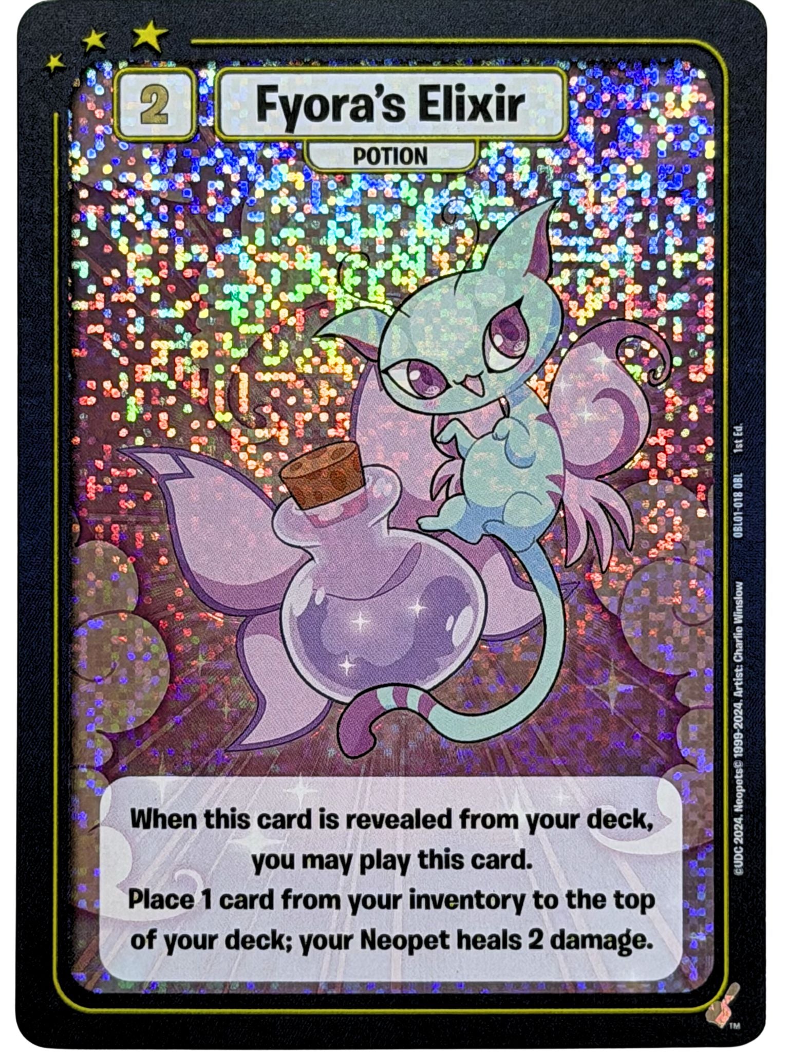 Fyora's Elixir Foil Promo OBL01-018 1st Edition