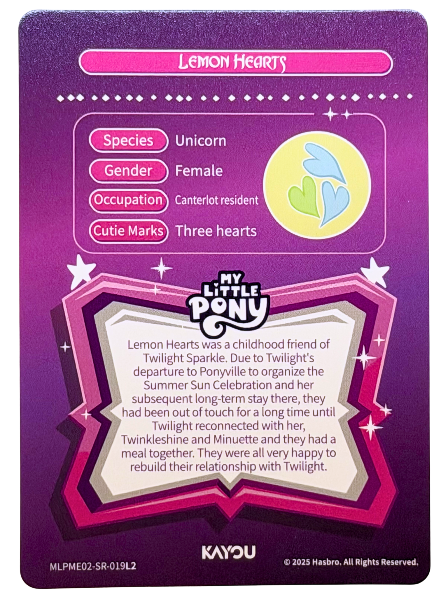 Lemon Hearts (SR) MLPME02-SR-019L2