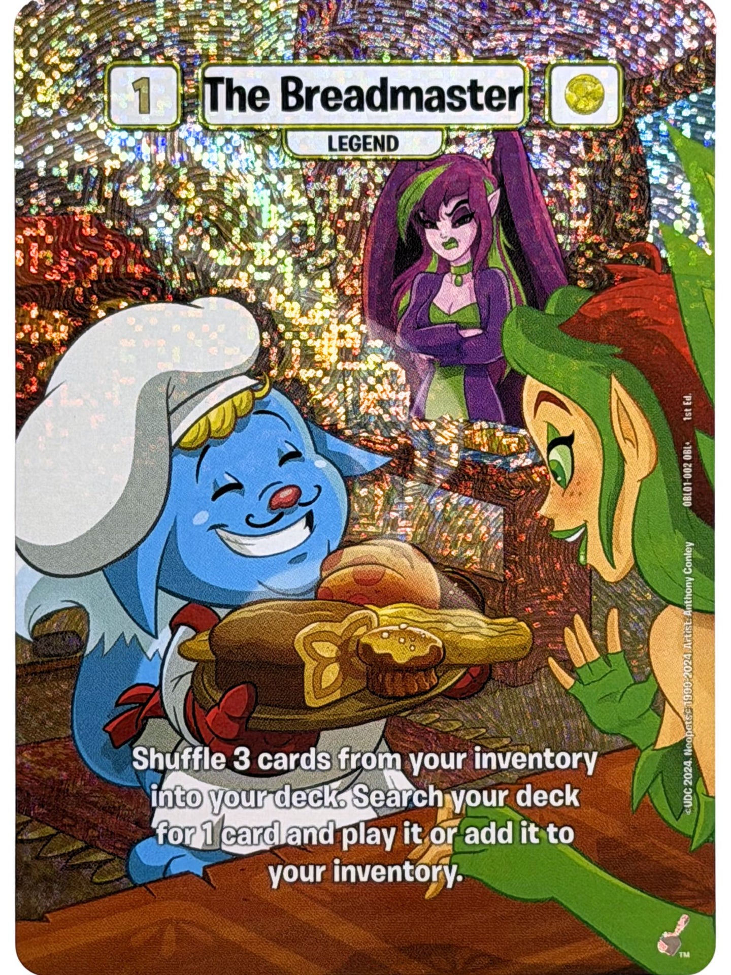 The Breadmaster Full Art Foil Promo OBL01-002 1st Edition