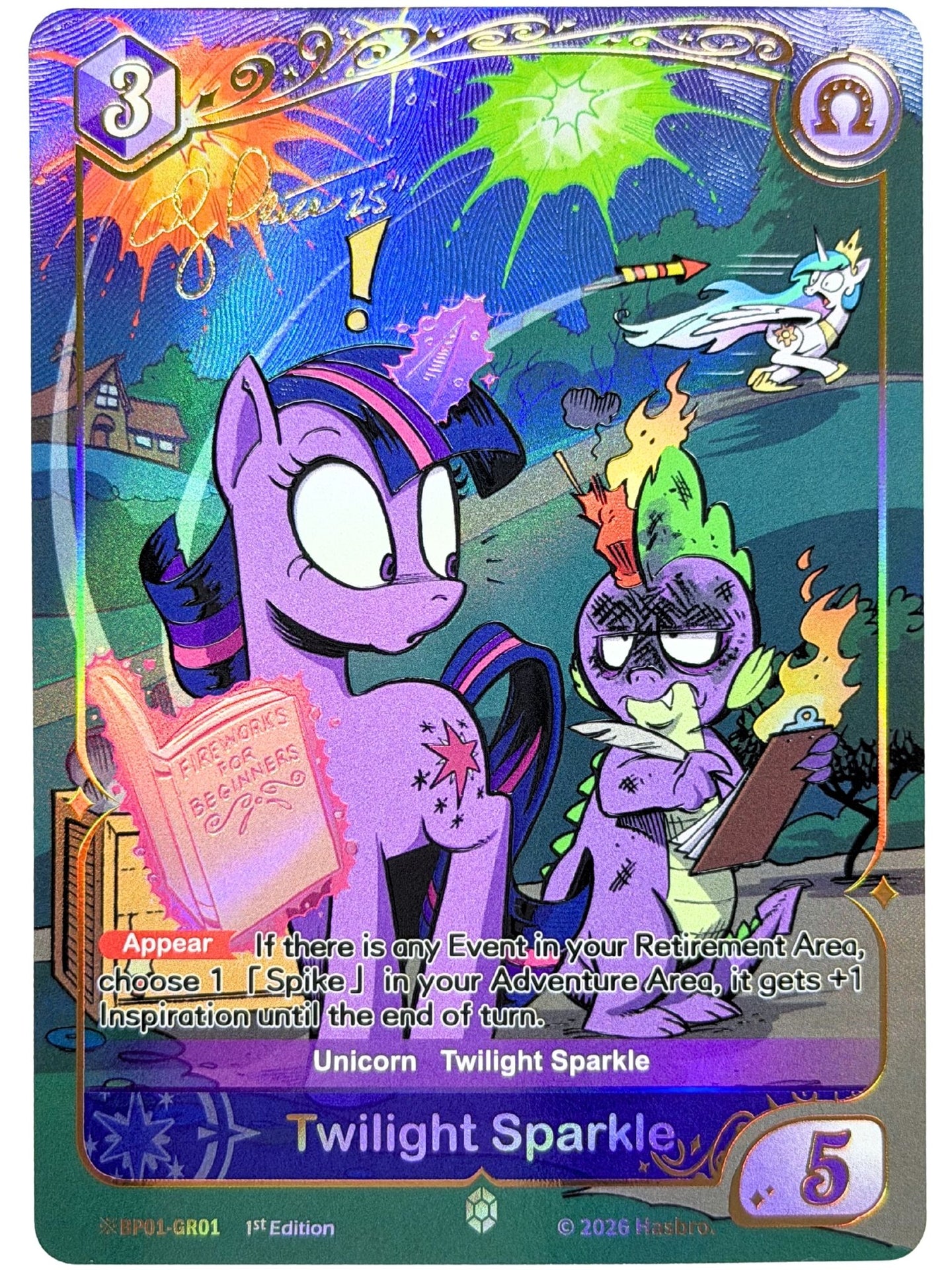 Twilight Sparkle Signature Alternate Art 1st Edition (GR) BP01-GR01