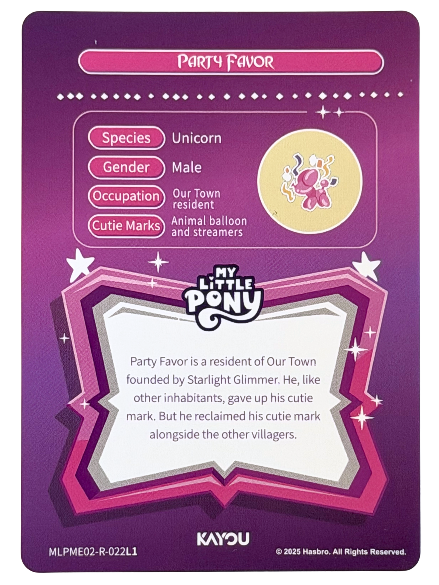 Party Favor (R) MLPME02-R-022L1