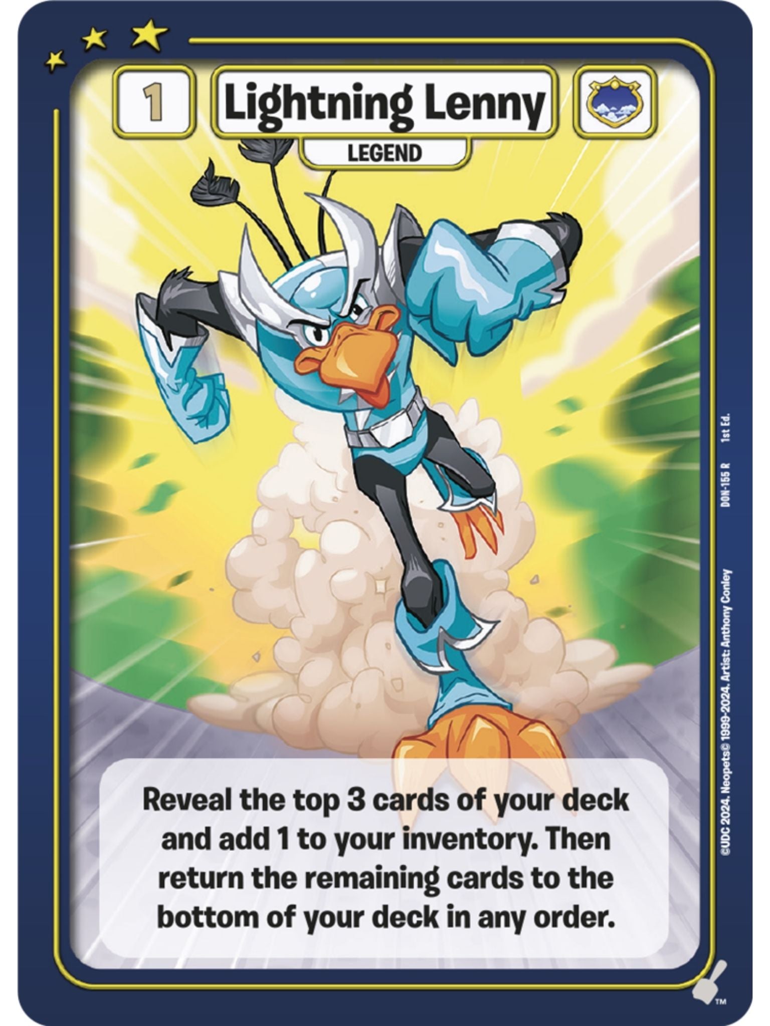Lightning Lenny Foil (R) DON-155 1st Edition