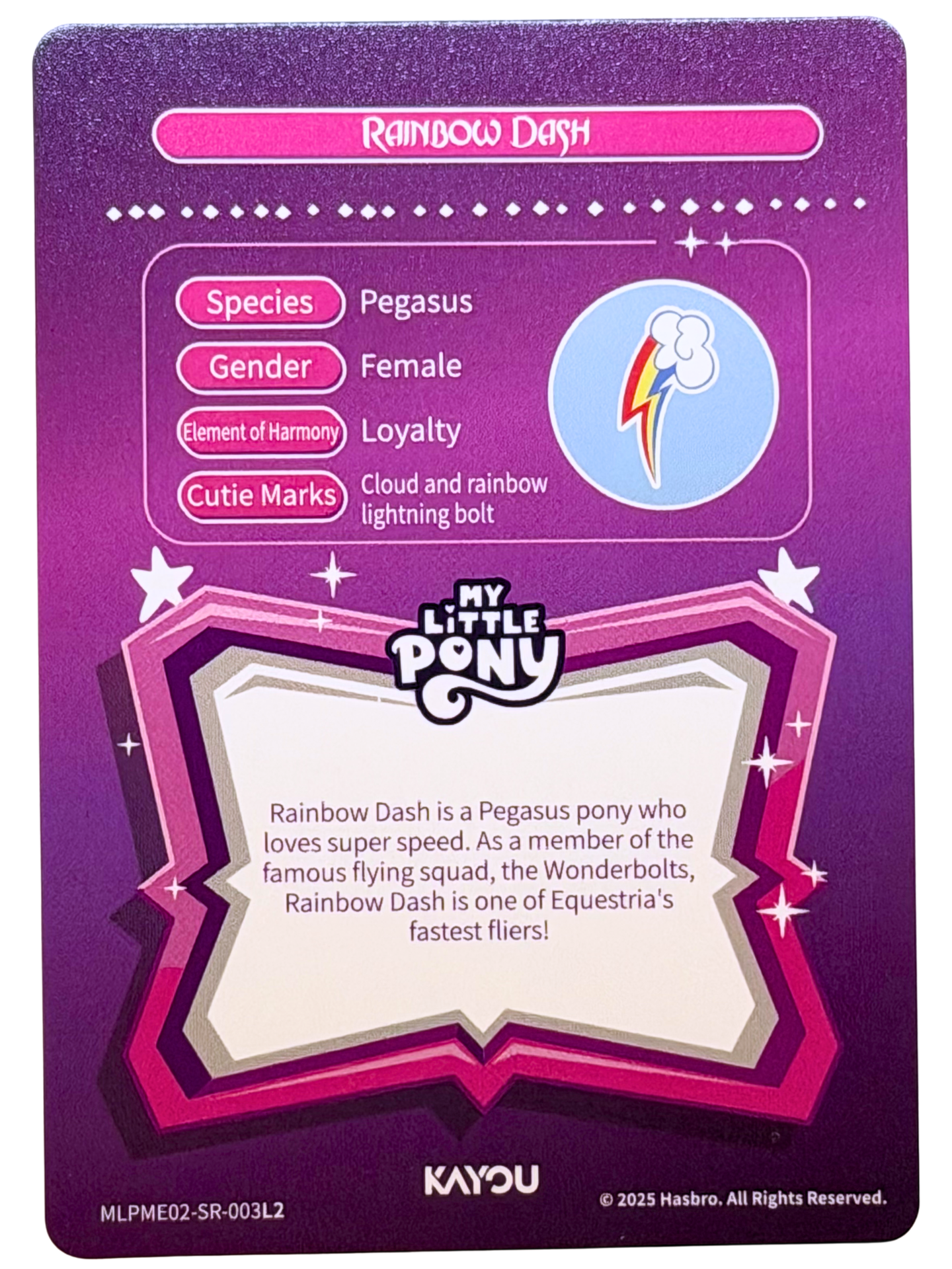 Rainbow Dash (SR) MLPME02-SR-003L2