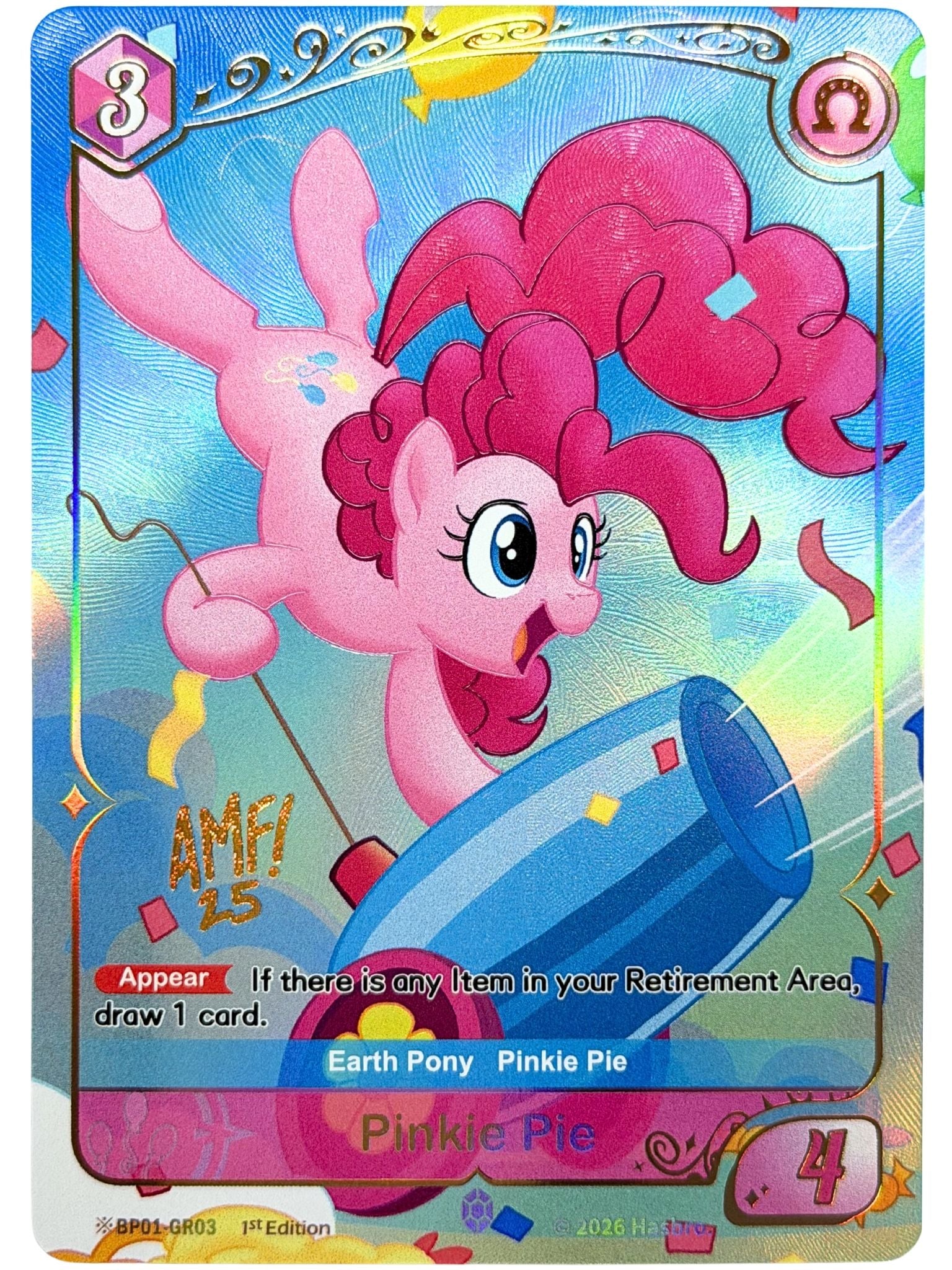 Pinkie Pie Signature Alternate Art 1st Edition (GR) BP01-GR03