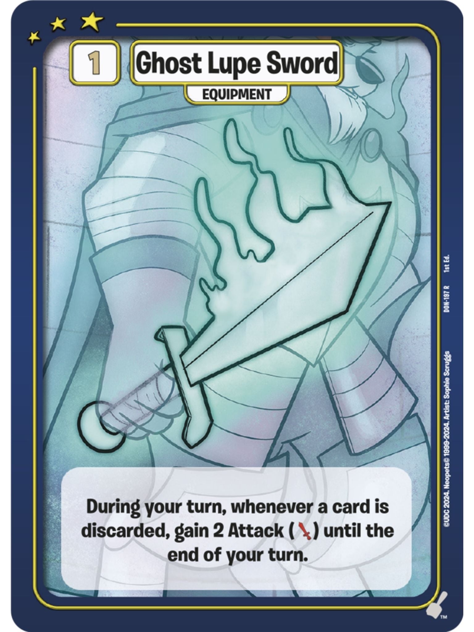 Ghost Lupe Sword Foil (R) DON-197 1st Edition