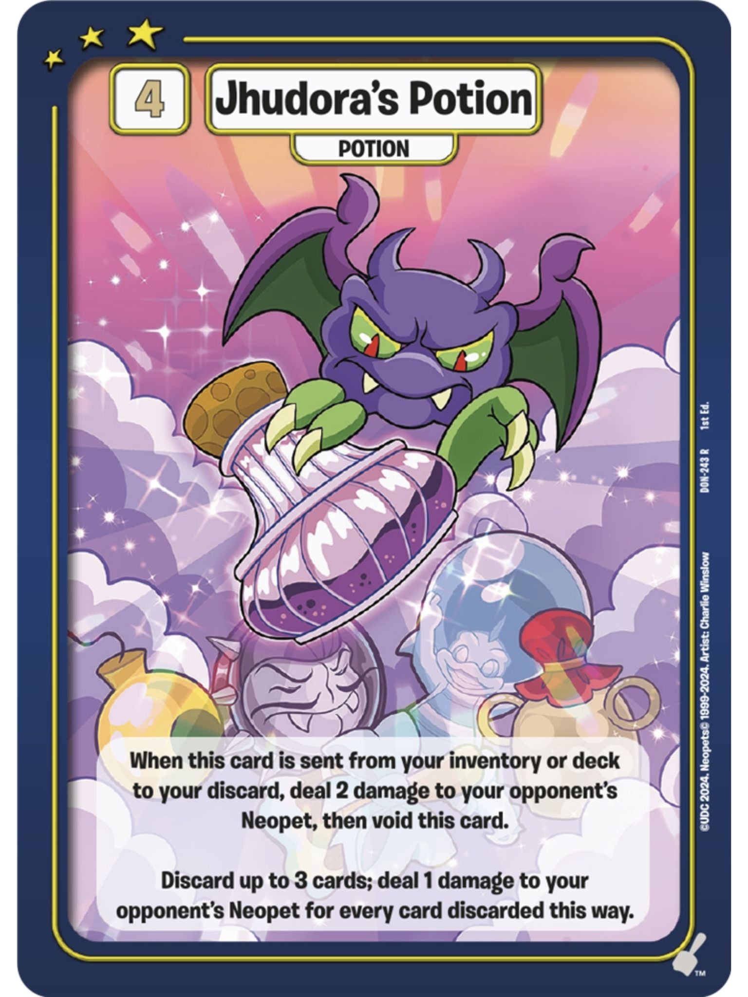 Jhudora's Potion (R) DON-243 1st Edition