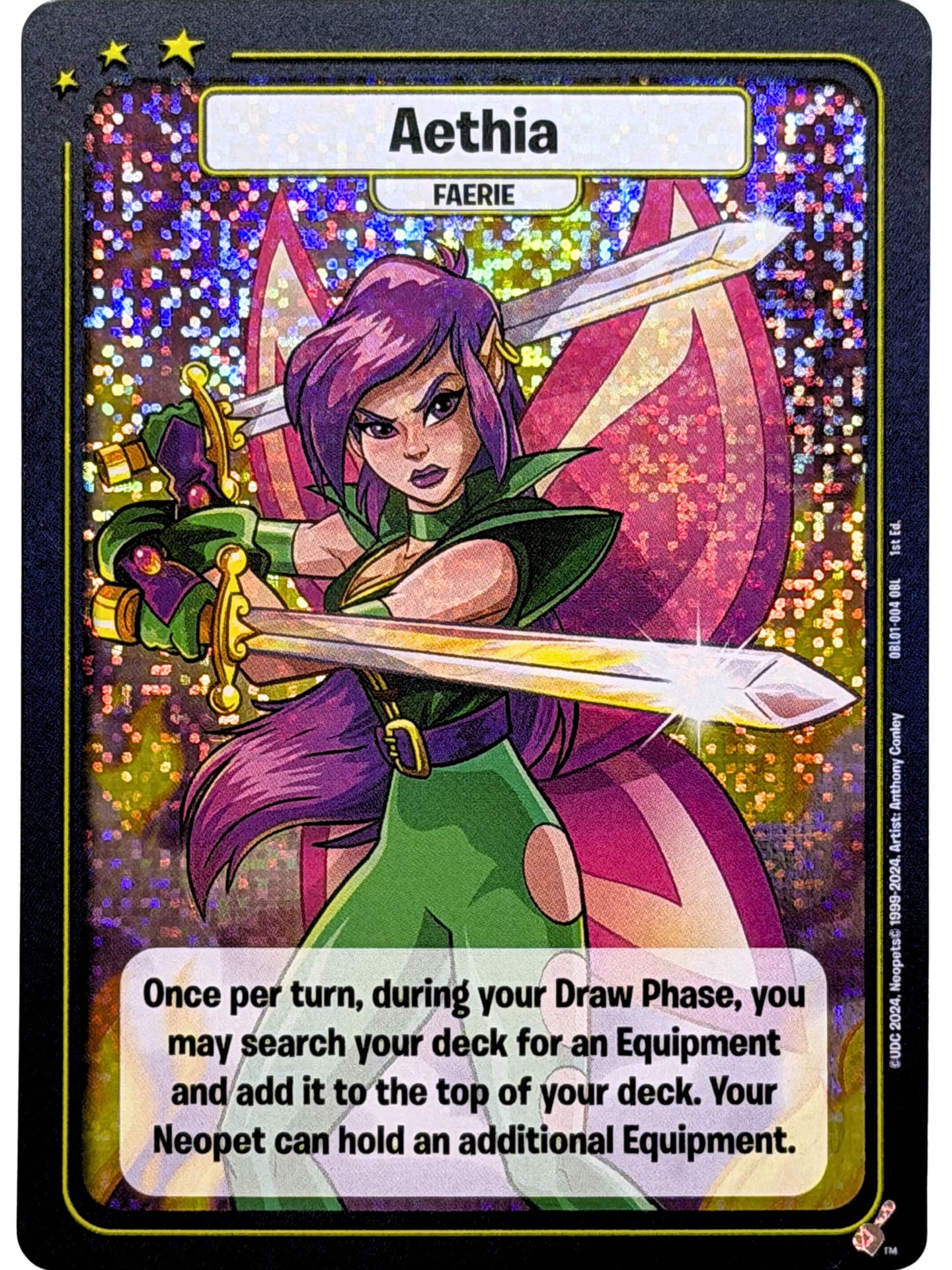 Aethia Foil Promo OBL01-004 1st Edition