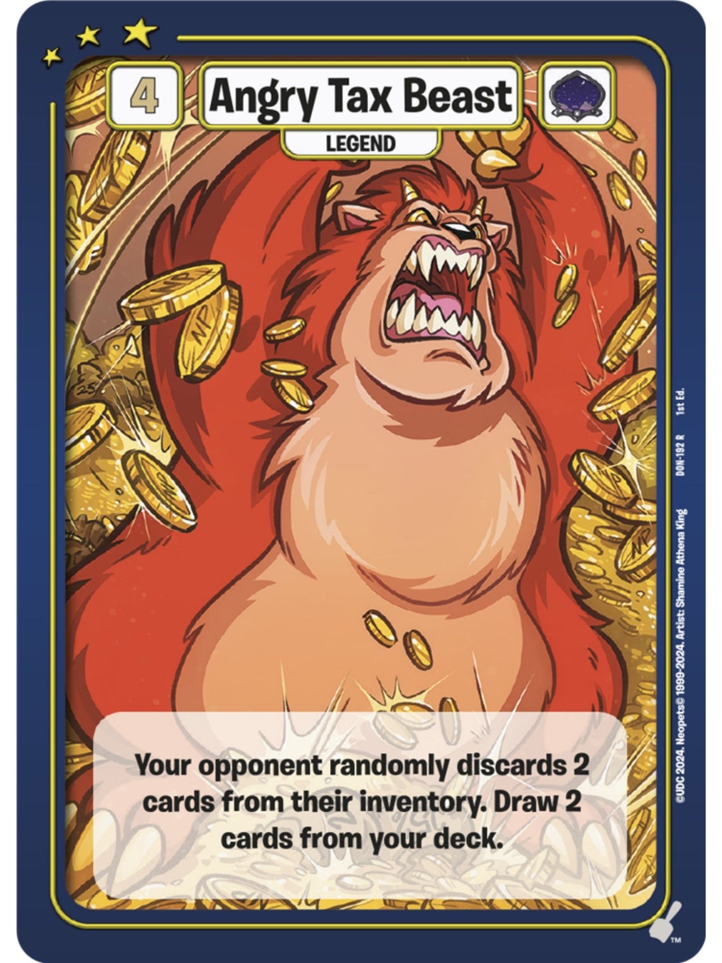 Angry Tax Beast (R) DON-192 1st Edition